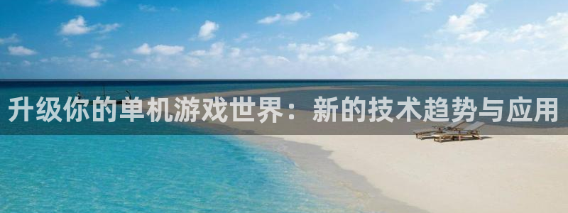 奇亿娱乐注册账号：升级你的单机游戏世界：新的技术趋势与应用
