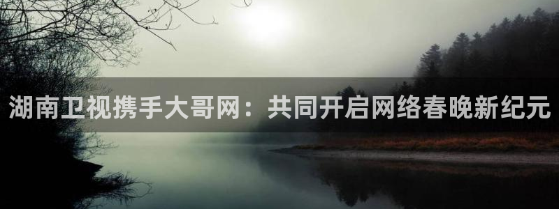 劲爆体育nba在线直播播球帝：湖南卫视携手大哥网：共同开启网络春晚新纪元